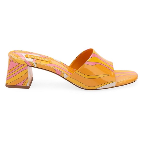 Larroude Brigitte Acqua Wave print mules - Picture 2 of 9